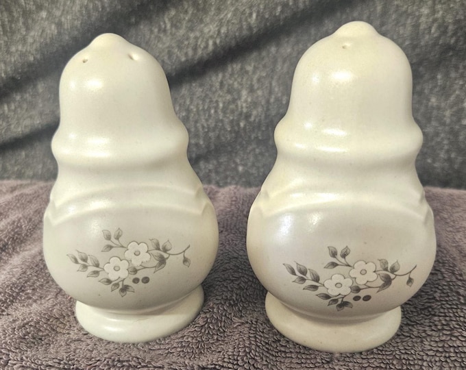 Retired Pfaltz Heirloom pattern Salt and Pepper Shakers A7/35