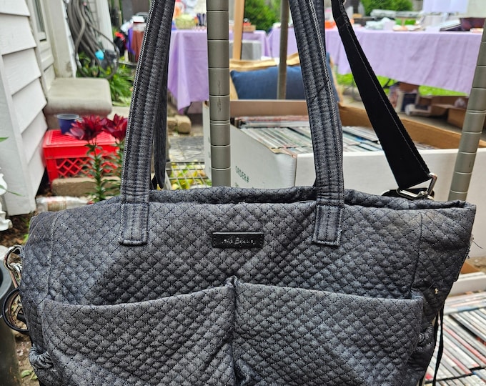 Vera Bradley Iconic Ultimate Baby Diaper bag in denim blue