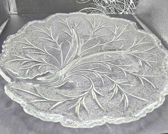 Vintage Indiana Glass Divided Serving F3/34