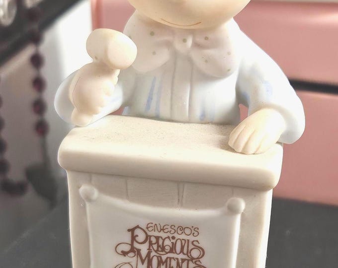 Limited edition collector's series  Precious Moments Club. "Let Us Call to Order" E-0103 Box 4/17