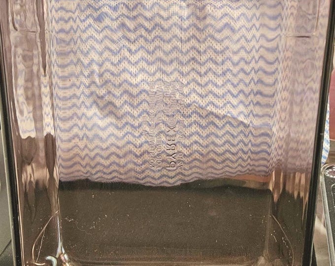 Vintage 1990s Pyrex # cup Purple  Rectangle Casserole Dish 7210 A-20 B8/4