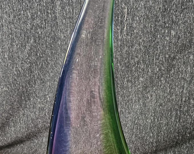 Murano- Green and Blue Solid Glass Sailing boat A3/12
