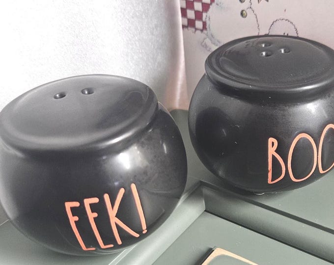 Rae Dunn by Magenta Salt and pepper Shakers BOO/EEK RD(14)