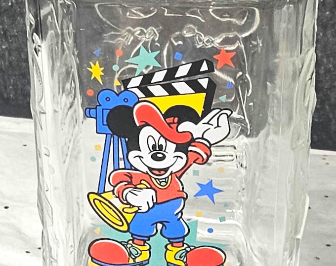 Vintage Mickey Mouse Fantasia Wizard Glass 2000 Walt Disney World Epcot McDonald's, Vintage Collectible. c8/1 D1/6