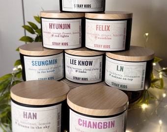 Stray Kids Bias Scented Soy Candles/Wax Melts | Fandom Merch, K-Pop Inspired, SKZ Candle, Crystal Candle