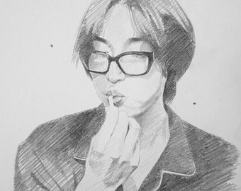 Seonghwa original graphite drawing