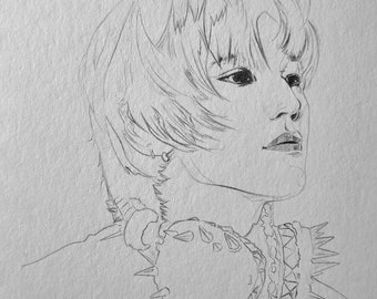Taeyong original graphite drawing