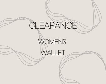 SECONDS | Wallets | Second Chance Stock | Clearance Items | imperfections | OOPS | Womens Wallet | Cash Stuffing | Please see description