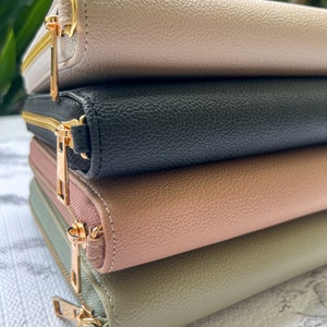 A6 Wallet A6 Zipper Wallet Cash Binder Wallet Cash Stuffing Luxury Minimalistic Aesthetic Womens Cash Wallet image 3