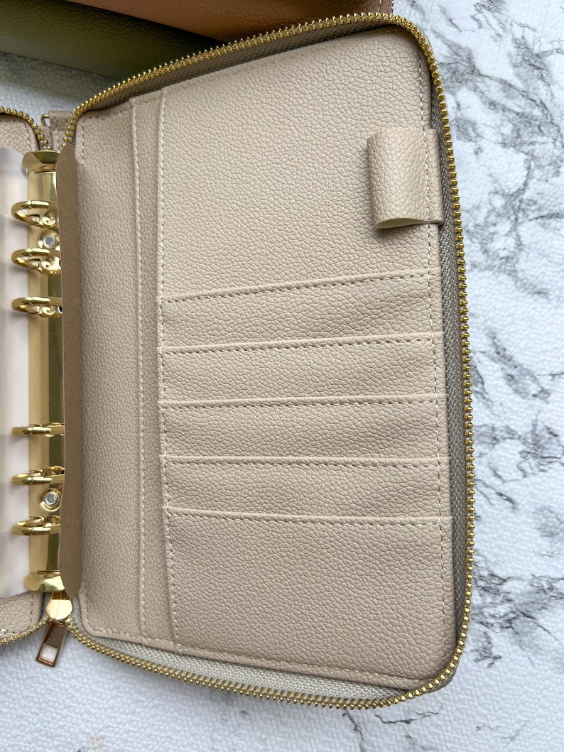 A6 Wallet A6 Zipper Wallet Cash Binder Wallet Cash Stuffing Luxury Minimalistic Aesthetic Womens Cash Wallet image 6