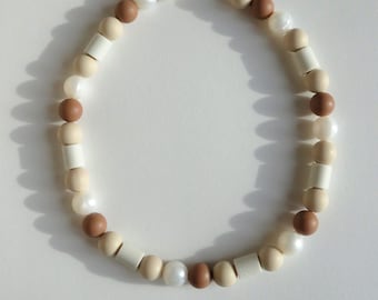 Simplicity Dog Necklaces with EM Ceramics and Silicone beads / Dogs Necklace natural tick repellent effect