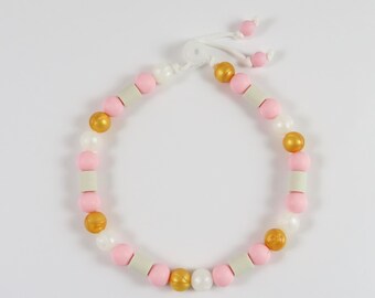 Elegance Dog Necklaces with EM Ceramics and Silicone beads (tick repellent effect)/ Dog Collar Tick Repellent Effect