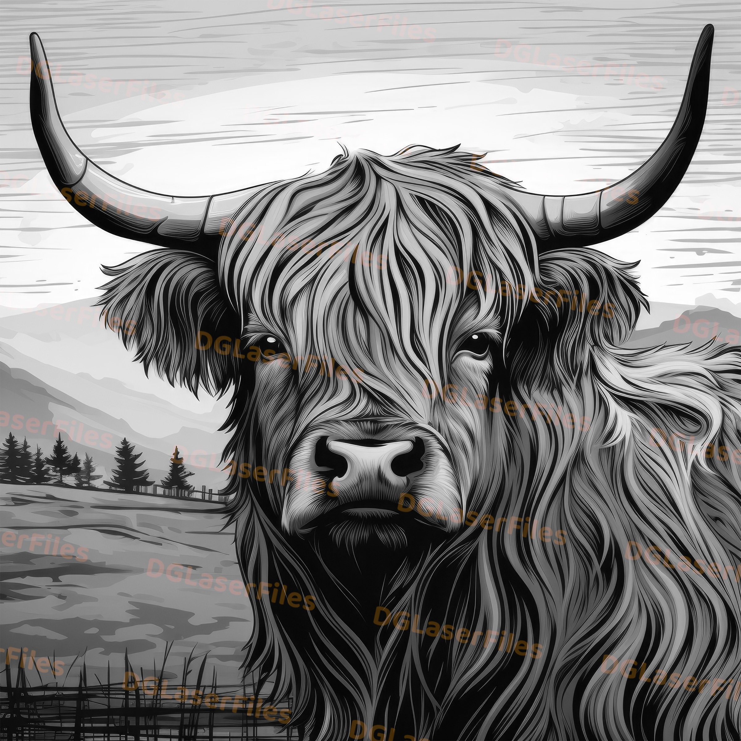 Laser Engrave File 3D Illusion PNG for Engraving Etsy