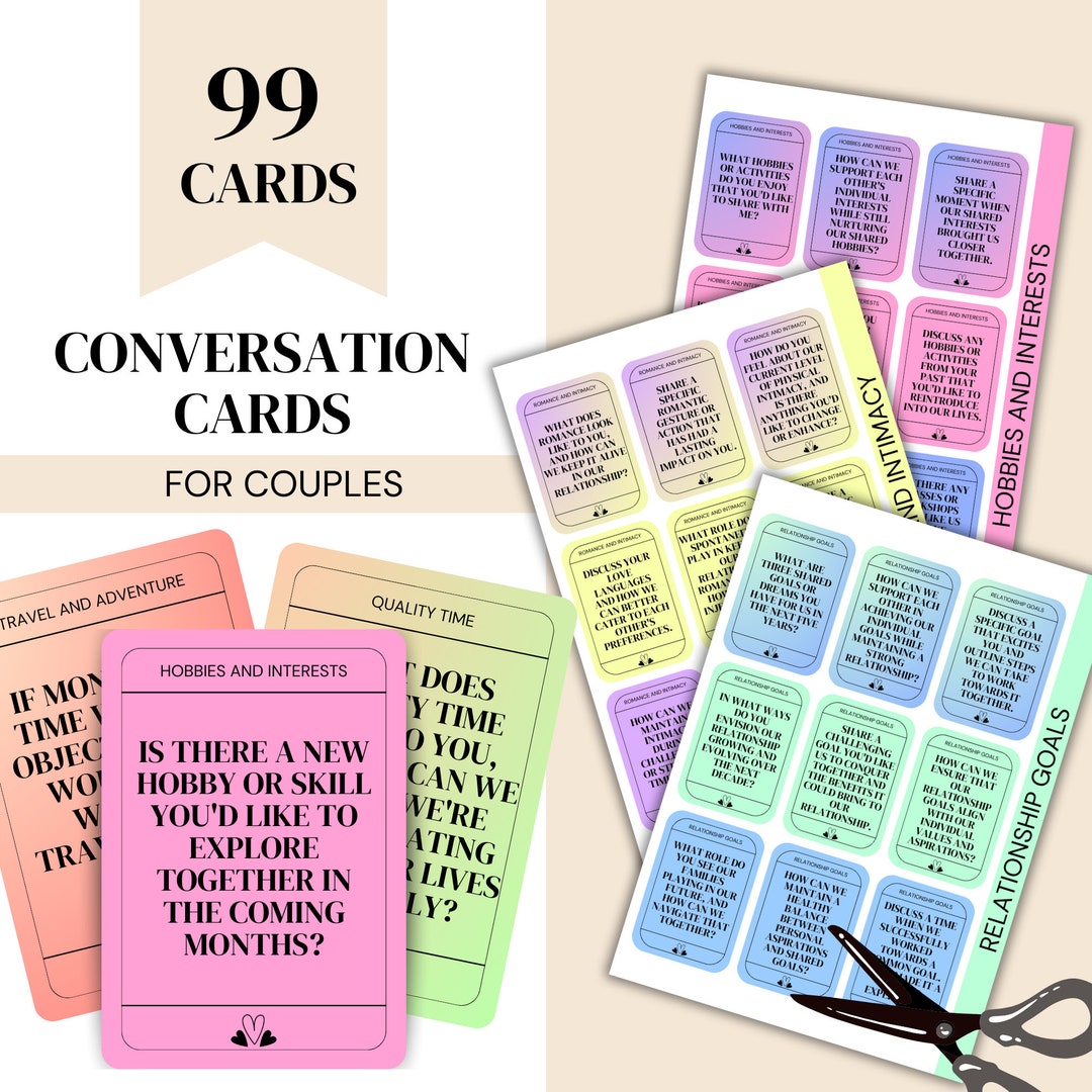 Couple Conversation Cards | Question Cards | Get to Know You Gаме ...