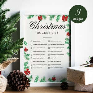 Lista de deseos navideños: actividades festivas / Descarga digital Conjunto de listas de deseos con una lista preparada de deliciosas actividades navideñas