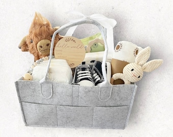 Baby Caddy Gift Hamper. Baby shower gift. New mum. Newborn. Baby present.