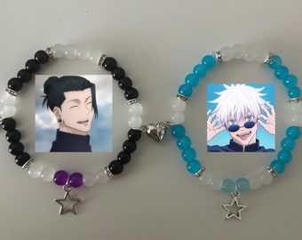 Bracelet d'amitié assorti Gojo x Geto pour couple | Jujutsu Kaisen