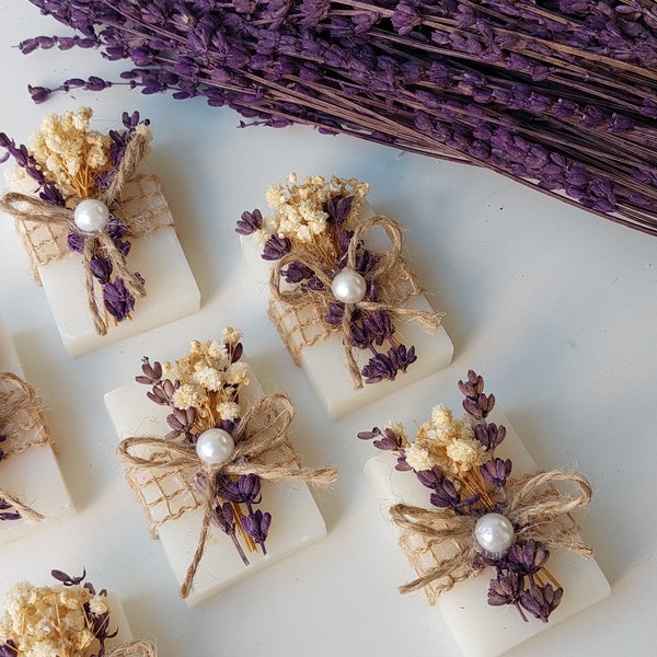 50 PCS Lavender Wedding Favors, Wedding Eucalyptus Soap Favors, Bridal Shower Favors, Personalized Wedding Favors, Wedding Gifts