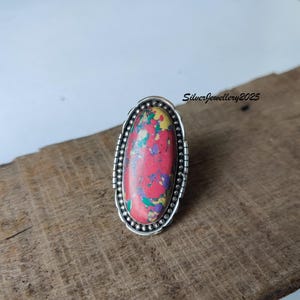 Mosaic Jasper Ring, 925 Sterling Silver, Gemstone Ring, Designer Ring, Handmade Ring, Statement Ring, Women Ring, Unique Jewelry, Gift Ring