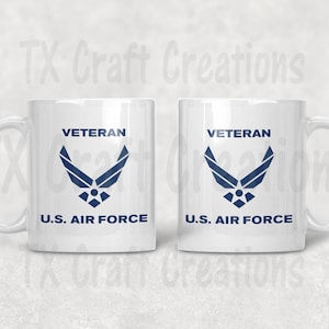 AIR FORCE VETERAN Logo 11 Ounce Coffee Mug Airman Gift keepsake