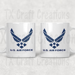 AIR FORCE WINGS Logo 11 Ounce Coffee Mug Airman Gift keepsake