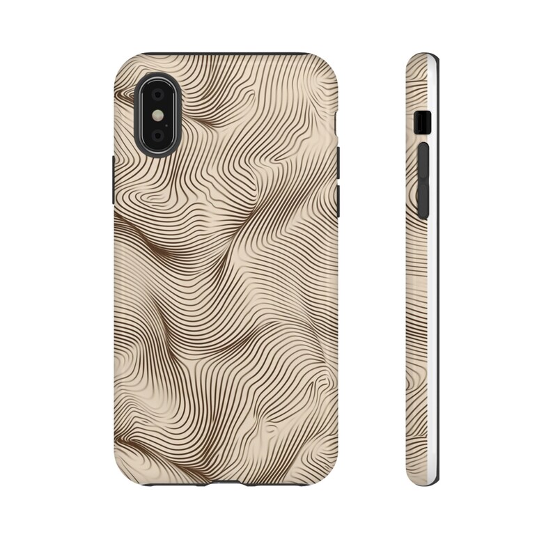 Abstract Wavy Line Art Phone Case | Modern Geometric Design for iPhone, Samsung, Pixel | Minimalist Optical Illusion Cover image 7