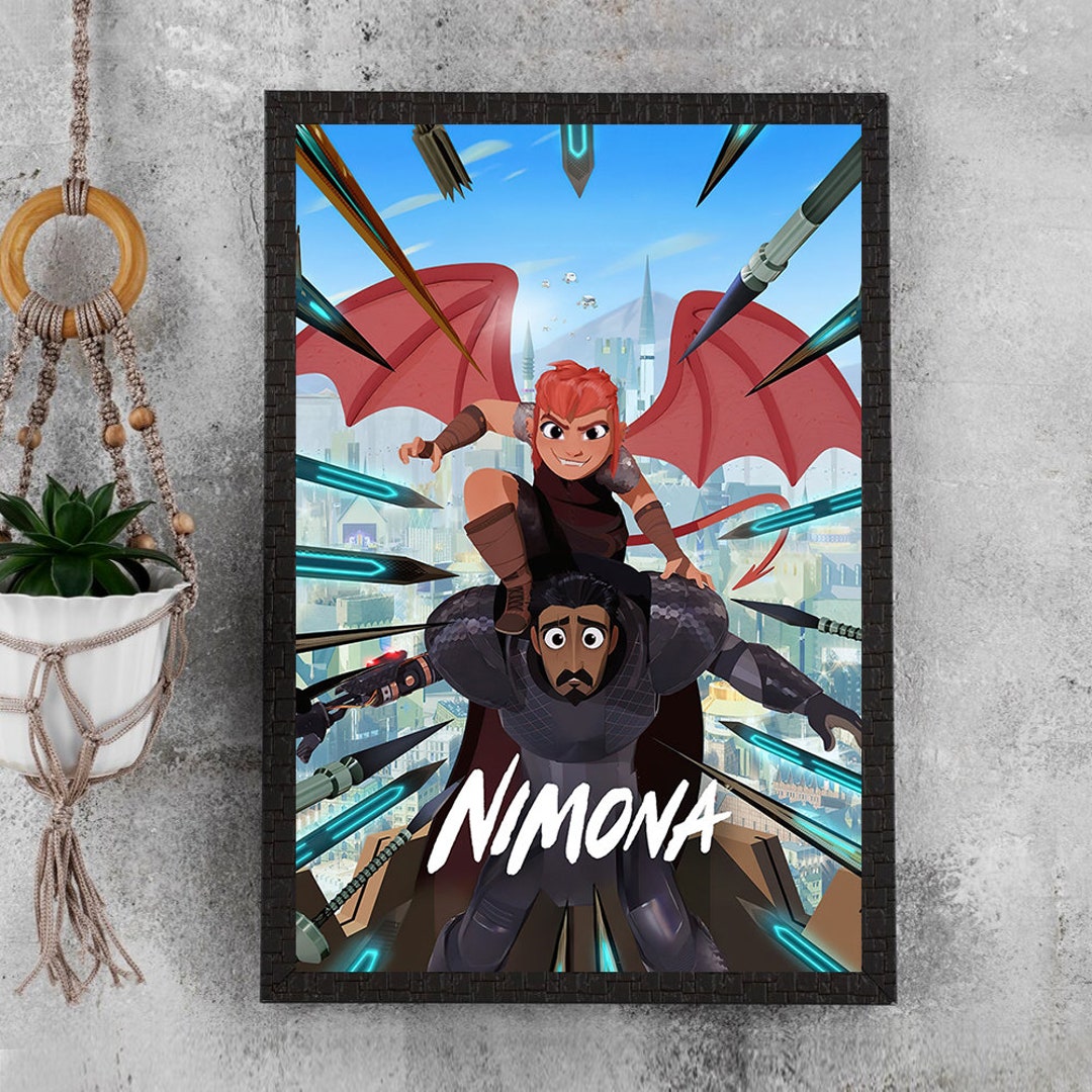 Nimona Movie Poster Waterproof Canvas Film Poster Movie Etsy