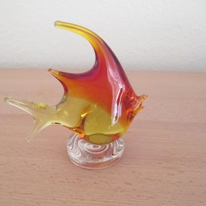 Wunderschöner Glasfisch Glasfigur Mid Century