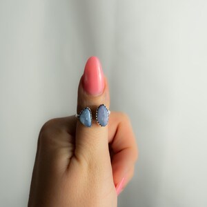 Sterlingzilveren ring Boulder Opal: Australische edelsteen, boho-statementsieraden afbeelding 4