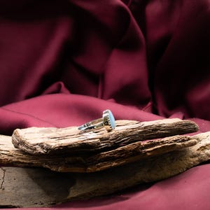 Sterlingzilveren ring Boulder Opal: Australische edelsteen, boho-statementsieraden afbeelding 5