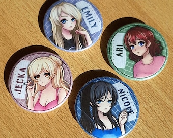 Class of '09 Nicole and Jecka buttons