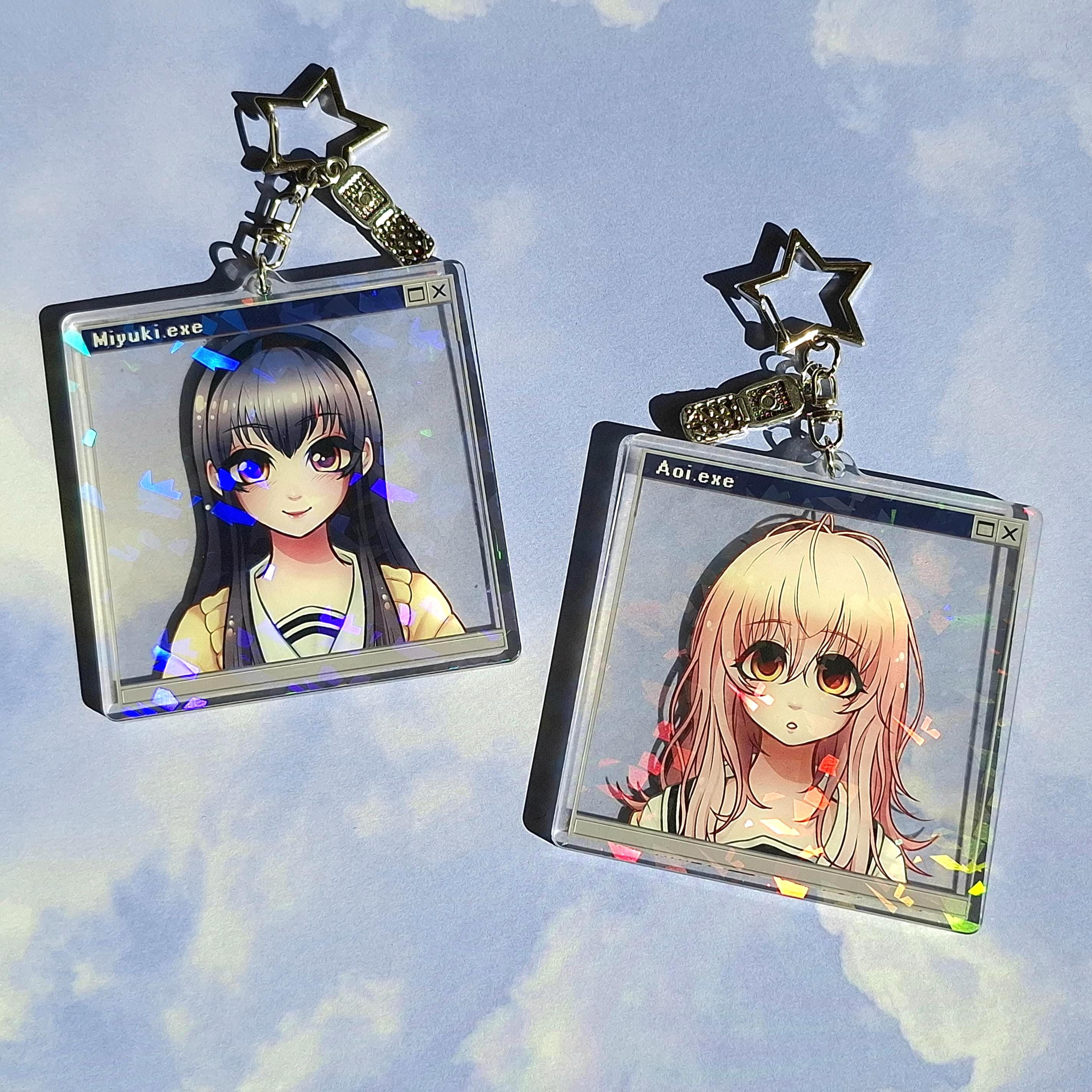 みゆき　プロマイド You and Me and Her Aoi and Miyuki Acrylic Keychain - Etsy