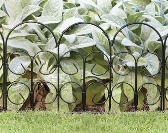 18" Chelsea Steel Border Fence - 20-pack