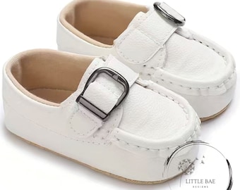Baby Boy Shoe White Baby Shoe Christening Shoes Baptism Shoes Boy Christening Shoes White Boy Shoes Baby Dress Shoes Religious White Loafers