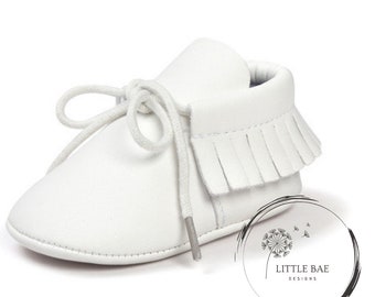Baby Boy Shoe White Baby Shoe Christening Shoes Baptism Shoes Boy Christening Shoes White Moccasins Baby Dress Shoes Religious White Moccs