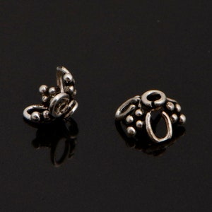 925 Sterling Silver Filigree Bead Caps, Handmade Silver Bead Caps, Solid Silver Bead Caps, Spacer Bead Caps, Jewelry Supply, M91
