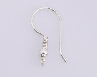 925 Sterling Silber Ohrdrähte, massivem Silber Ohrring Haken, SilverB alle Ohrdrähte, Ohrringe Herstellung Lieferung, Schmuckherstellung Zubehör, M39