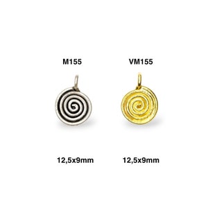 925 Sterling Silver and 24K Gold Vermeil Urartian inspired Pendants and Dangles, Jewelry Making, M/VM155