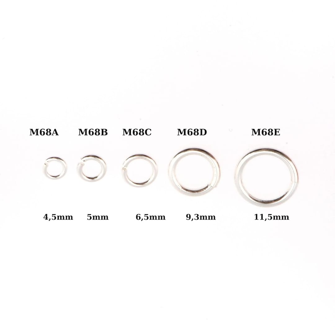 925 Sterling Silver High Quality Open Jump Rings, Solid Sterling