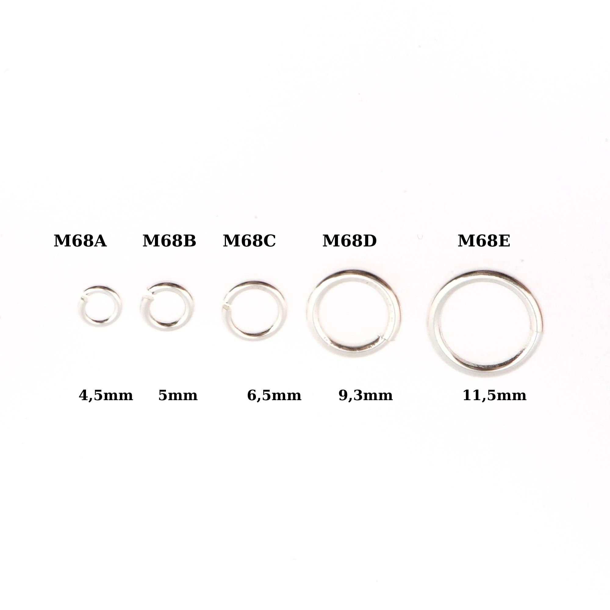925 Sterling Silver High Quality Open Jump Rings, Solid Sterling