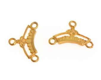 24K Gold Vermeil Chandelier Component for Earring, Pendants, 925 Sterling Silver Chandelier Connectors, Jewelry Findings, S18V