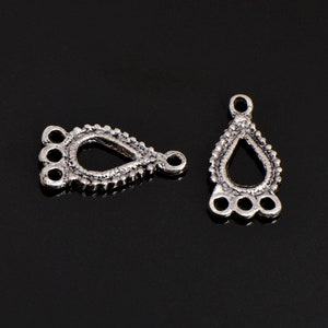 925 Sterling Silver Chandelier Component for Earring, Pendants, Solid Silver Chandelier Connectors, Chandelier Shape Jewelry Findings, S47