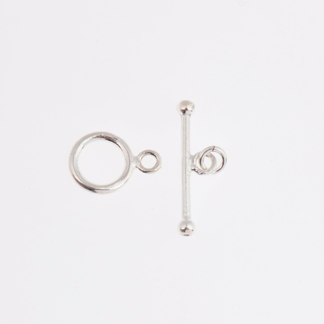 925 Sterling Silver Toggle Clasps, Solid Silver Toggle Clasp, Silver ...