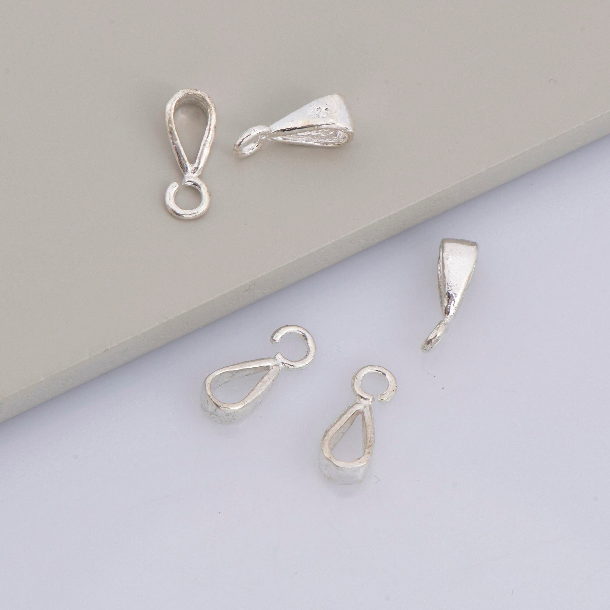 Sterling Silver Bails for Pendants Silver Bails for Jewelry Bails