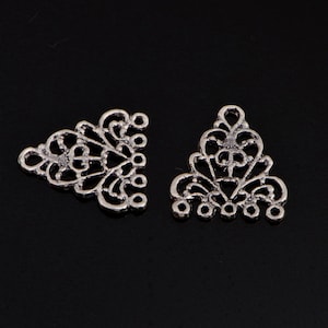 925 Sterling Silver Chandelier Component for Earring, Pendants, Solid Silver Chandelier Connectors, Chandelier Shape Jewelry Findings, S49