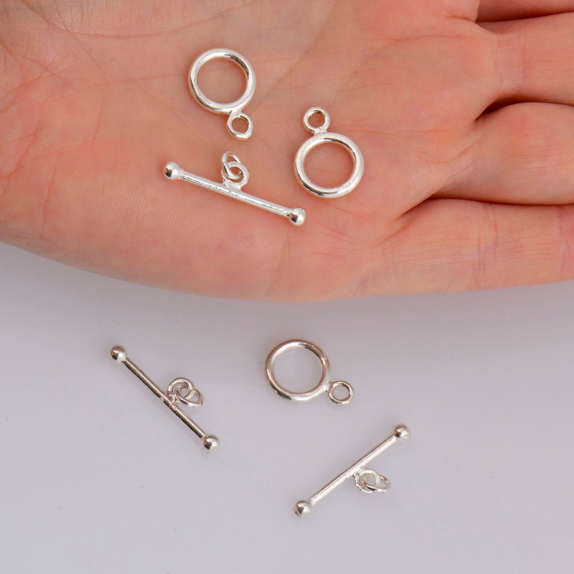 UNICRAFTALE circa 30Pz 3 Misure 925 Anelli di Congiunzione Ovali In Argento Sterling Chiusura Circolare Anelli di Congiunzione Connettori Ad Anello di