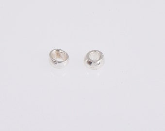 925スターリングシルバー 6X6/8 x 8 mm ジャンプリング スクエア