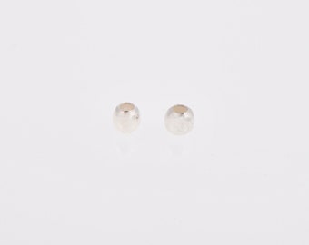 925 Sterling Silver 2mm Round Beads, Smooth Seamless Round Beads, Solid Round Shape Beads, Seperator Beads, Jewelry Crafting Supplies, M3A
