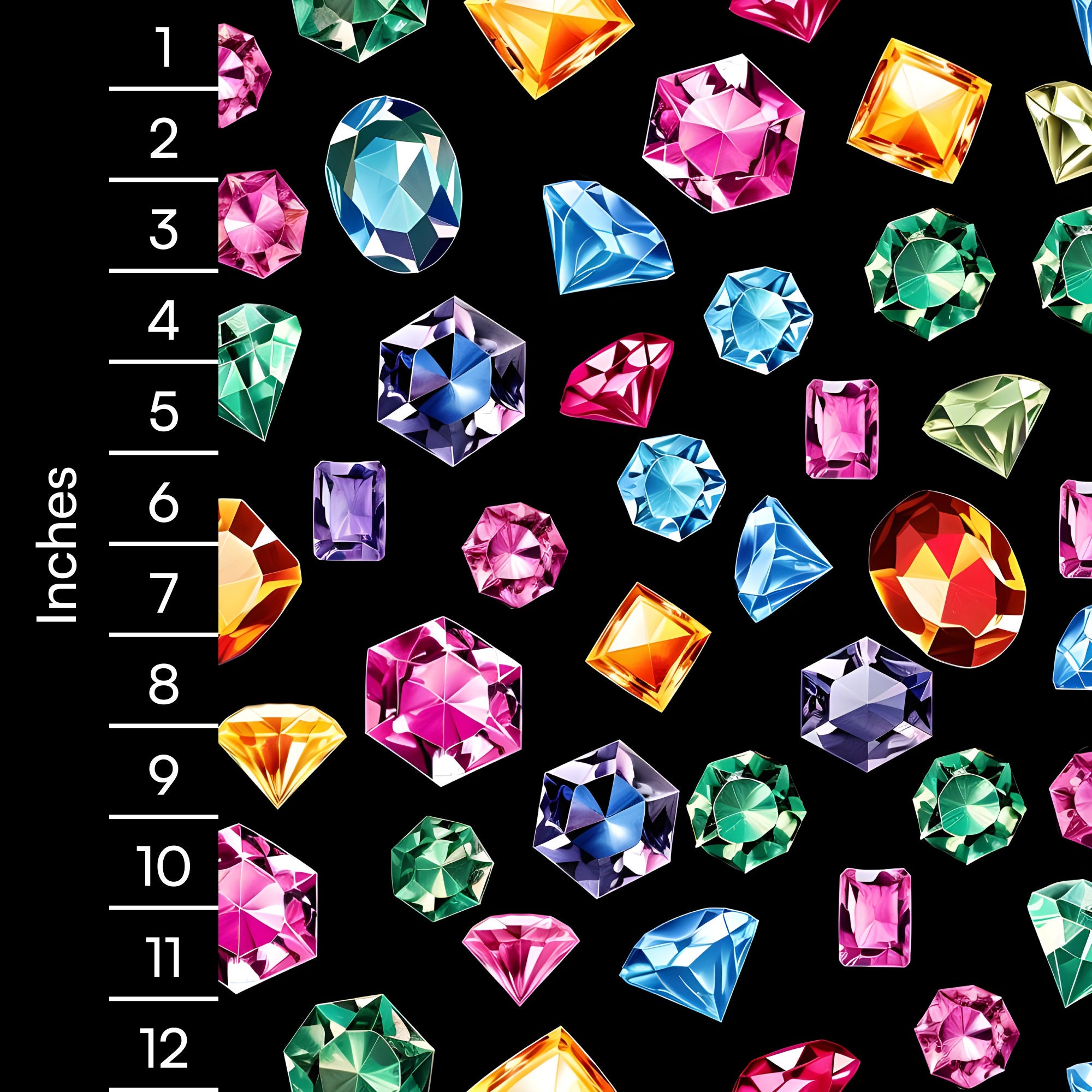 Bejeweled - Taylor Swift Inspired Seamless Pattern, Colorful Gemstones ...