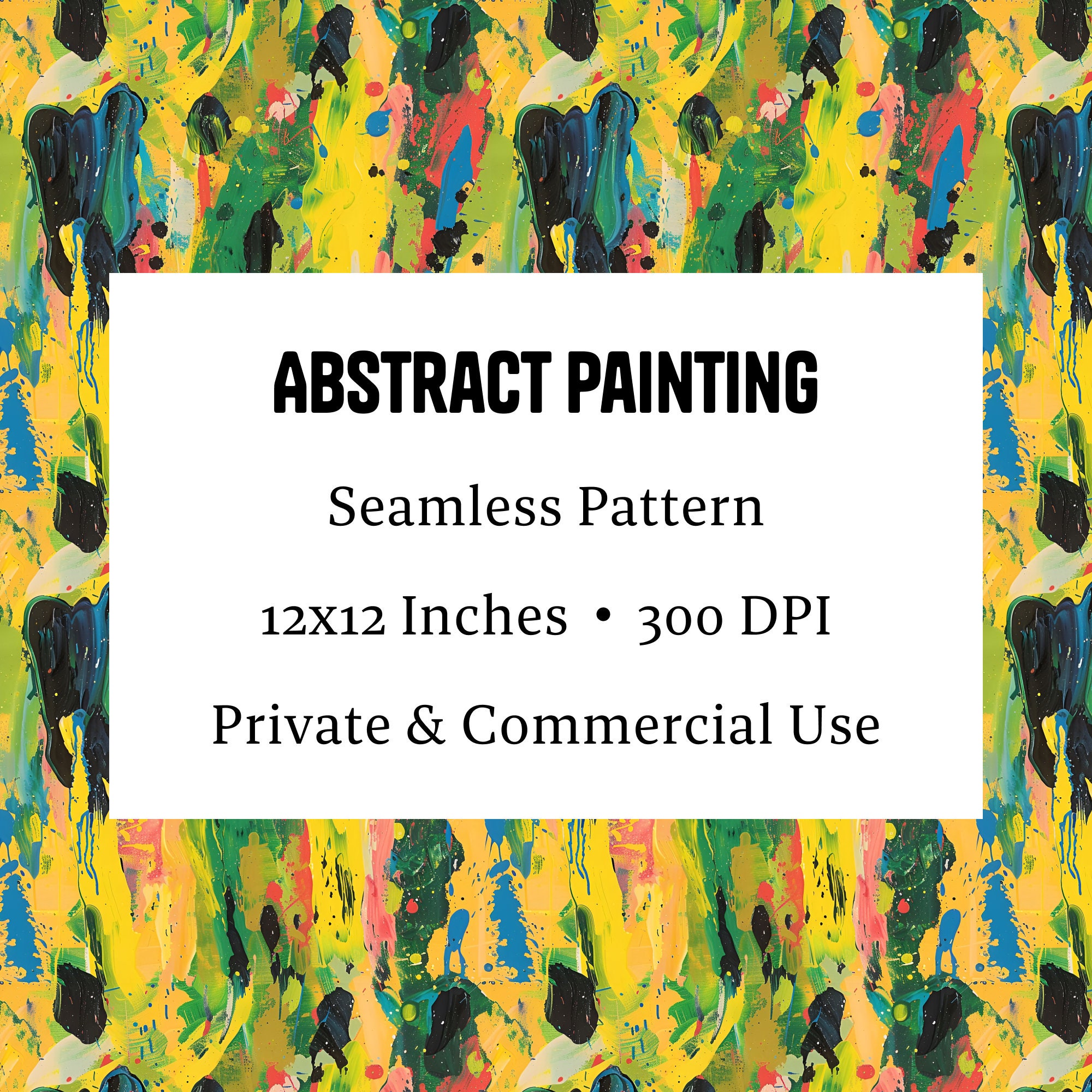Abstract Painting Texture Seamless Pattern - High-resolution Digital ...